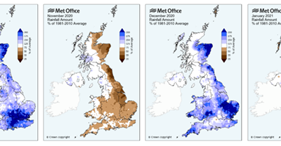 Increased Groundwater Flood Risk in England